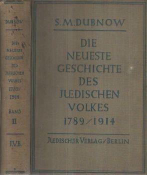 Die Neueste Geschichte des Jüdischen volkes 1789/1914 - copertina