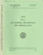 Atti della Accademia Peloritana dei pericolanti. Classe di Scienze Fisiche Matematiche e Naturali - Volume LXIX - Anno Accademico CCLXII (1991)