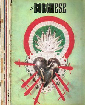 Il Borghese. N.30 luglio 1959, n.18 maggio 1961, n.12 marzo 1962, n.46 novembre 1963, n.4gennaio 1965, n.49 dicembre 1967, n.28 luglio 1969 - Mario Tedeschi - copertina