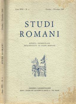 Studi Romani. Rivista trimestrale dell'Istituto di Studi Romani. Anno XVII, 1969 n.4 - copertina