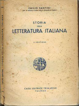 Storia della letteratura italiana - Emilio Santini - copertina