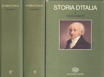 Storia d' Italia Vol. 5 Parte I - II. I documenti - Ruggiero Romano - copertina