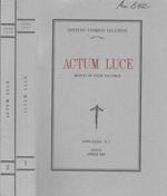 Actum luce. Rivista di studi lucchesi