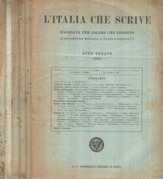 L' Italia che scrive - Anno Undecimo n° 5-6-7-10. Rassegna per coloro che leggono - copertina