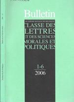 Bulletin de la classe des Lettres et des sciences morales et politiques