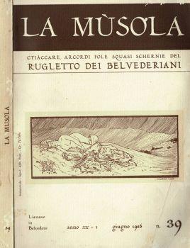 La Mùsola - 1986. Ctiàccare arcordi fole squasi schernie del " Rugletto dei Belvedariani " - copertina
