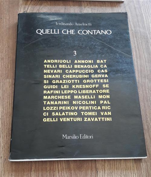 Quelli Che Contano 3 - Ferdinando Anselmetti - copertina