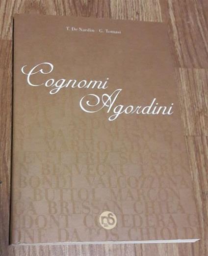 Cognomi Agordini - copertina