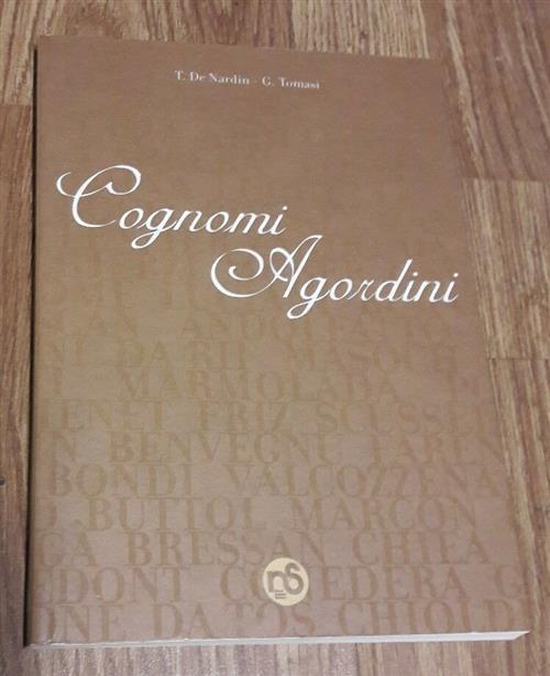 Cognomi Agordini - copertina