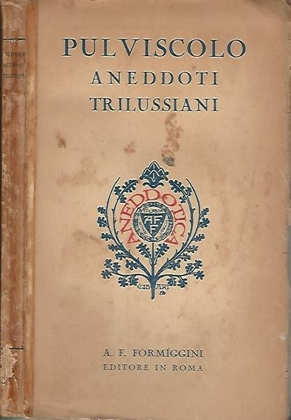 Pulviscolo Aneddoti Trilussiani - copertina