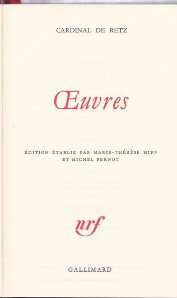 Oeuvres