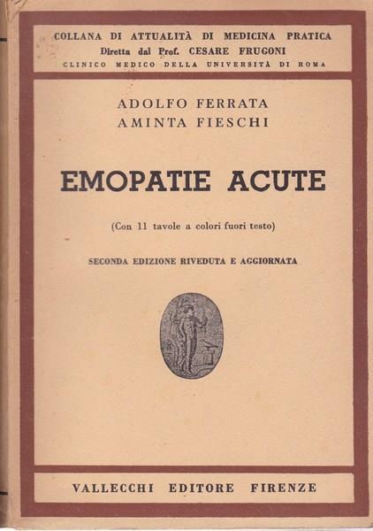 Emopatie acute - Adolfo Ferrata - copertina