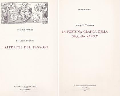 I ritratti del Tassoni - La fortuna grafica della `Secchia rapita` - Lorenzo Rossetti - copertina