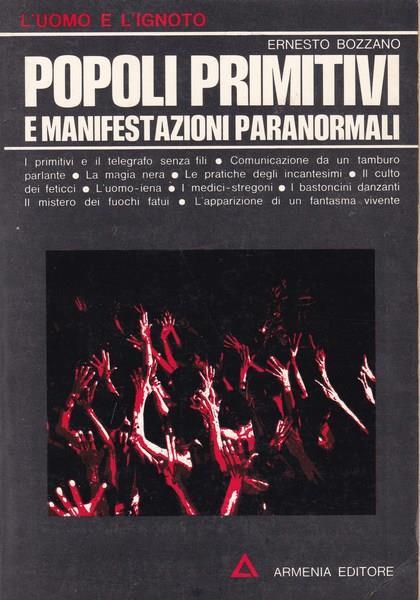 Popoli primitivi e manifestazioni paranormali - Ernesto Bozzano - copertina