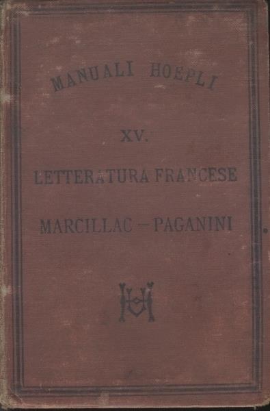 Letteratura Francese - copertina