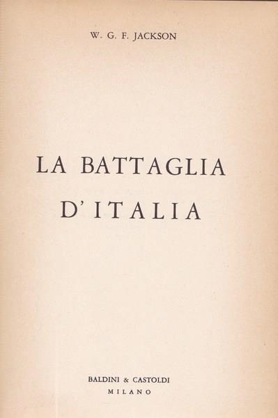 La battaglia d'Italia - copertina