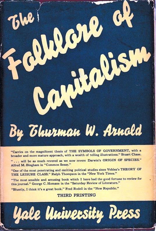 The folklore of Capitalism - W. Arnold Thurman - copertina