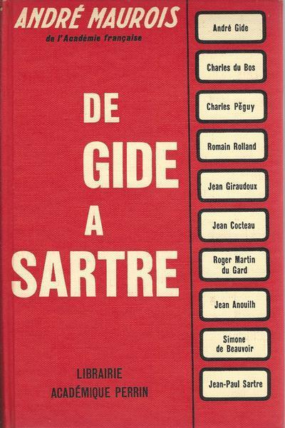 De Gide A Sartre - André Maurois - copertina