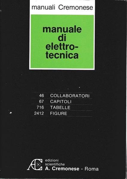 Manuale di elettrotecnica - Marcello Capurso - copertina