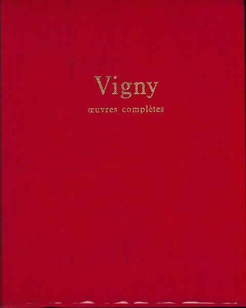 Oeuvres complètes - Alfred de Vigny - copertina