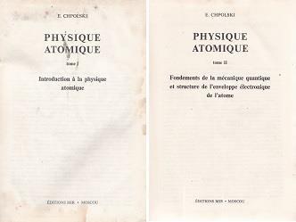 Physique Atomique. I. II - E. Chpolski - copertina