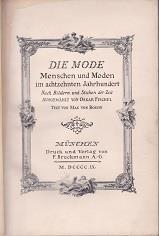 Die Mode. Menschen und Moden im achtzehnten Jahrhundert - Ma Bohen - copertina