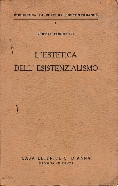 L' estetica dell'esistenzialismo - Oreste Borrello - copertina