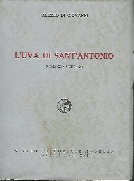 L' Uva Di Sant'Antonio - Alessio Di Giovanni - copertina