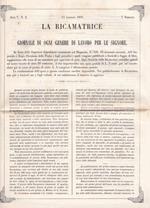 La ricamatrice. Giornale di ogni genere di lavoro (...). 14 Gennaio 1851