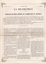 La ricamatrice. Giornale di ogni genere di lavoro (...). 25 Gennaio 1851
