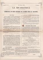 La ricamatrice. Giornale di ogni genere di lavoro (...). 28 Febbraio 1851
