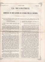 La ricamatrice. Giornale di ogni genere di lavoro (.). 6 Febbraio 1851