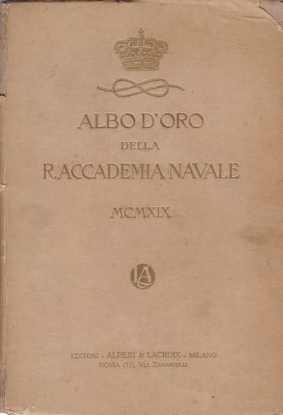 Albo d'Oro della R. Accademia Navale MCMXIX (1919) - copertina