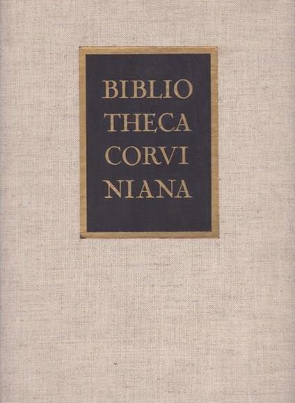 Bibliotheca Corviniana - copertina