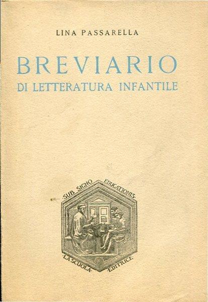 Breviario di letteratura infantile - Lina Passarella - copertina
