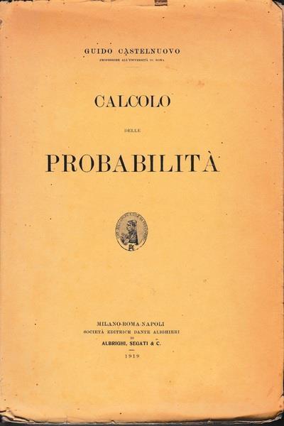 Calcolo delle probabilità - Guido Castelnuovo - copertina