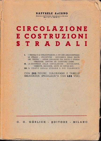 Circolazione e Costruzioni Stradali