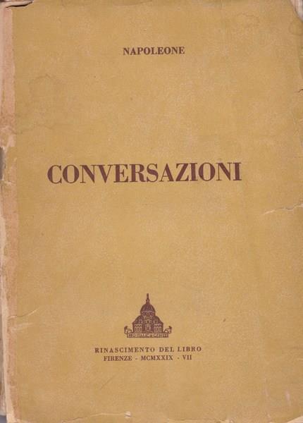 Conversazioni - Napoleone Bonaparte - copertina