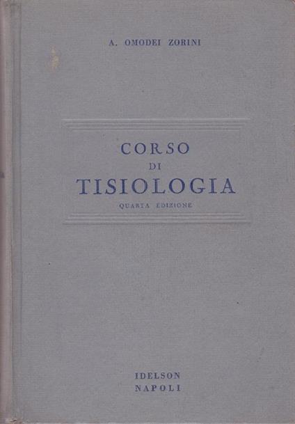 Corso di tisiologia - A. Omodei Zorini - copertina