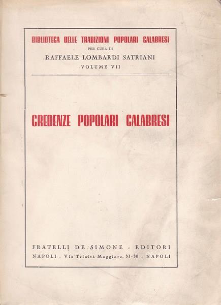 Credenze popolari calabresi
