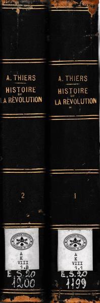 Histoire De La Révolution Française. 1-2 - Adolphe Thiers - copertina