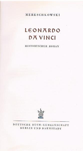 Leonardo Da Vinci. Historicher Roman - copertina