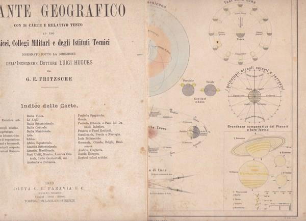 Nuovo Atlante Geografico con 34 carte e relativo testo