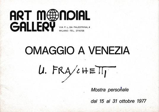 Omaggio a Venezia - U. Fraschetti - copertina