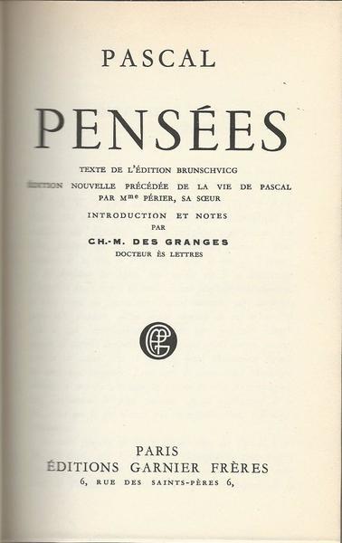 Pensées