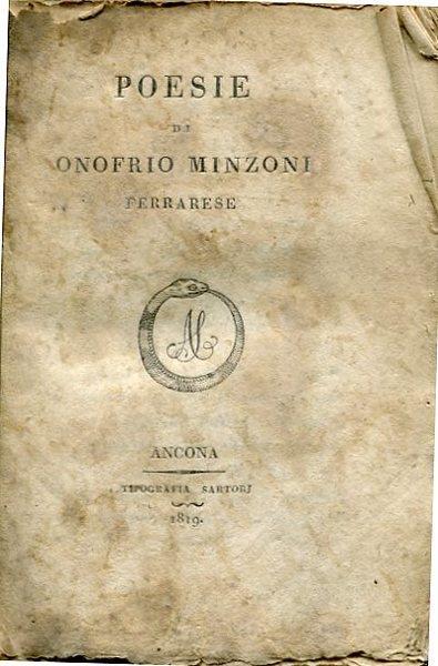 Poesie - Onofrio Minzoni - copertina