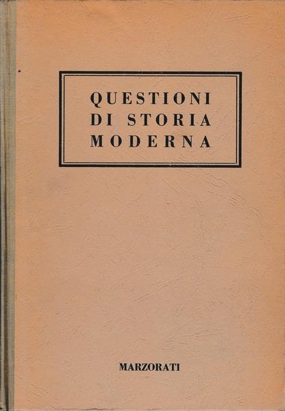 Questioni di storia moderna - Ettore Rota - copertina