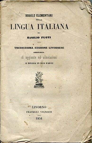 Regole elementari della Lingua Italiana