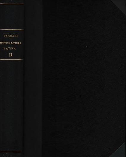 Storia della Letteratura Latina da Tiberio a Giustiniano - Nicola Terzaghi - copertina