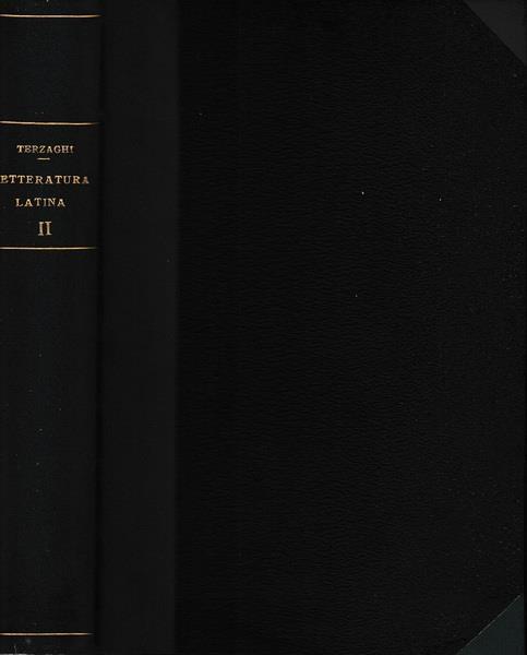 Storia della Letteratura Latina da Tiberio a Giustiniano - Nicola Terzaghi - copertina